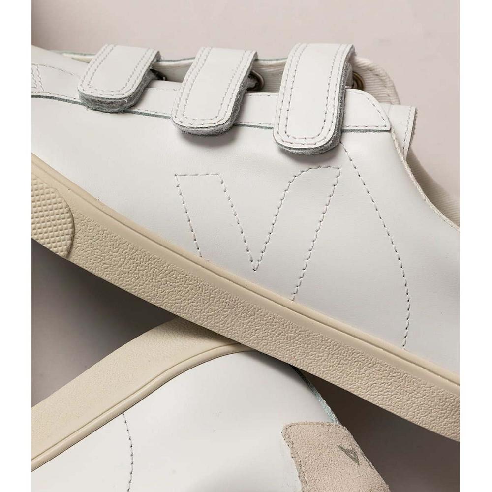 Veja 3-LOCK LEATHER Women's Sneakers White | CA 613BEX